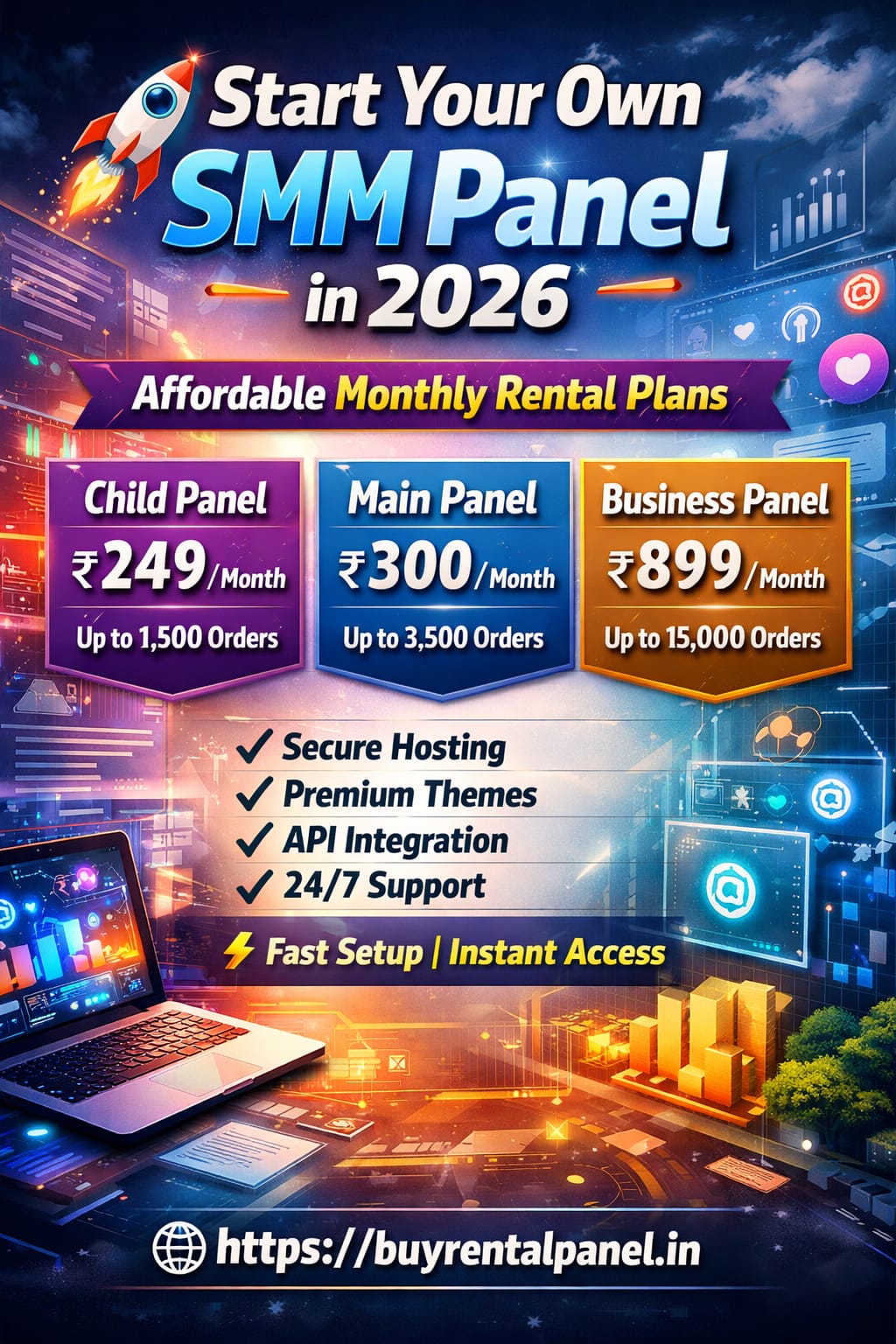 Rental Panel is a unique Reseller Panel.
